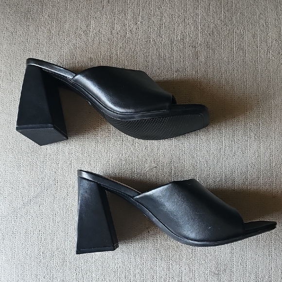 a . new day Black Mules Size 10W - Picture 2 of 8